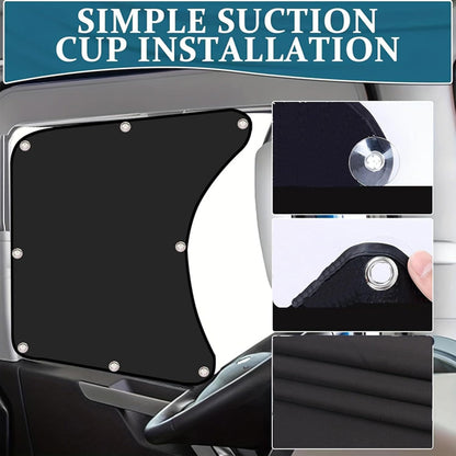 Semi Truck Side Window Sun Shade for Freightliner Volvo VNL International Trucks RV