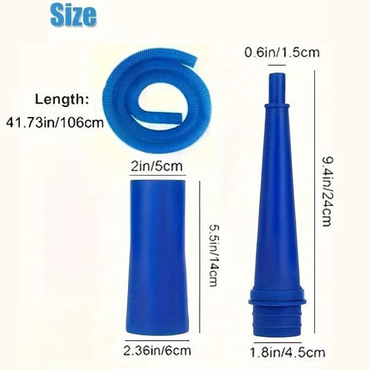Vacuum Hose – Flexible, Heavy-Duty Vacuum Tubing for Wet/Dry Vacs, Crush-Resistant & Kink-Proof Design, Durable Replacement Hose