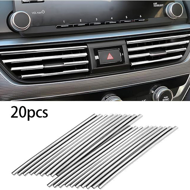 20 Pcs Car Air Vent Trim Strips for Vent Outlet
