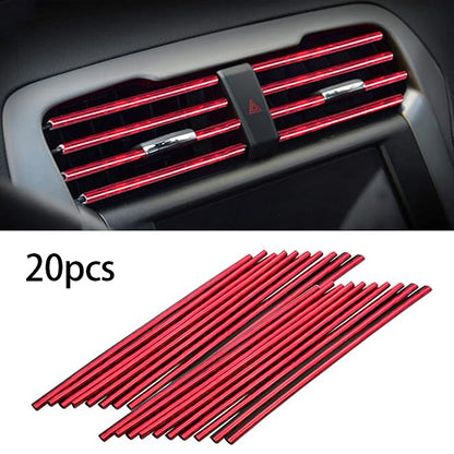 20 Pcs Car Air Vent Trim Strips for Vent Outlet