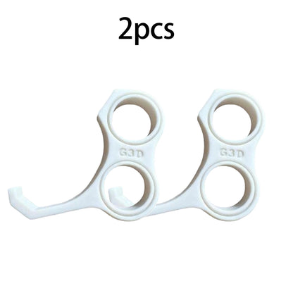 2pcs Ergonomic Finger Stand Phone Holder, Pinky/Ring Finger Grip Strap