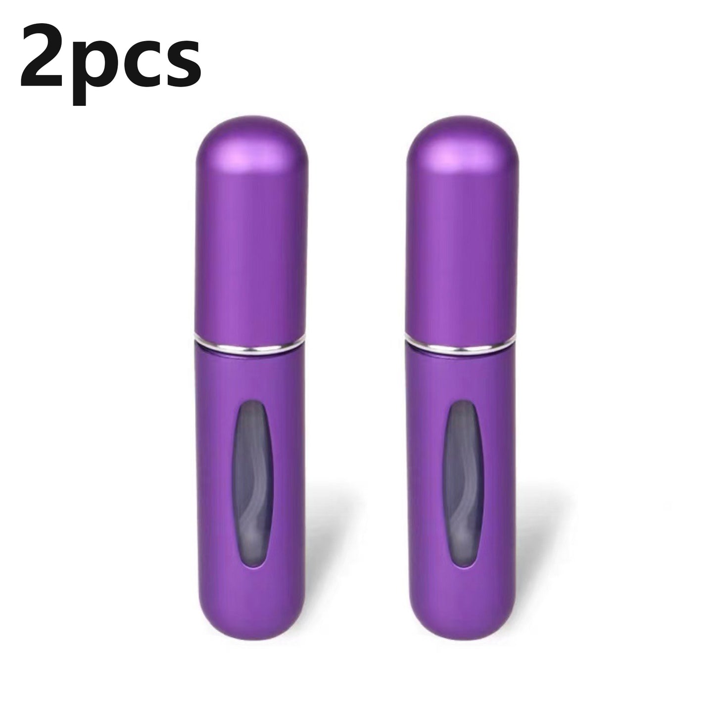 2Pcs Spray Bottle 5ml Perfume Atomizer Portable Liquid Container for Cosmetics Traveling Mini Aluminum Spray