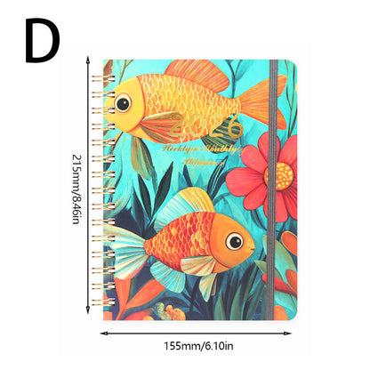 2026 A5 Planner (140 Pages) Lined Spiral Notebook, Hard & Waterproof Cover, Daily/Monthly/Yearly Organizer