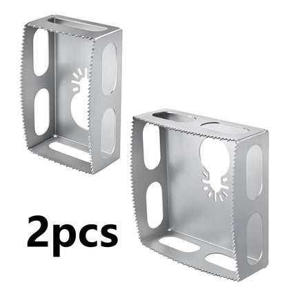 2 Pcs Square Slot Cutter Compatible Cut-in Single Gang Wall Boxes