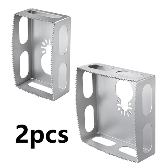 2 Pcs Square Slot Cutter Compatible Cut-in Single Gang Wall Boxes