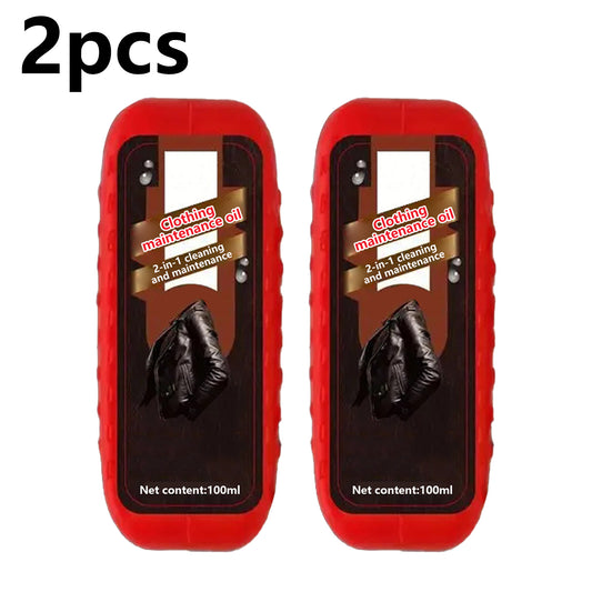 2Pcs 2-in-1 All-Purpose Leather Restorer, with Safe and Easy to Use, Shoe Cleaning Care Solution