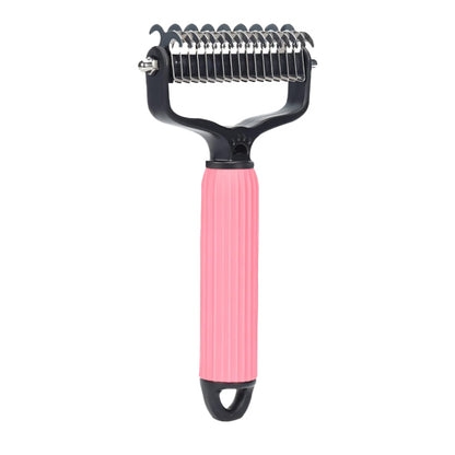 Pet Undercoat Rake Grooming Brush for Long Haired Dogs
