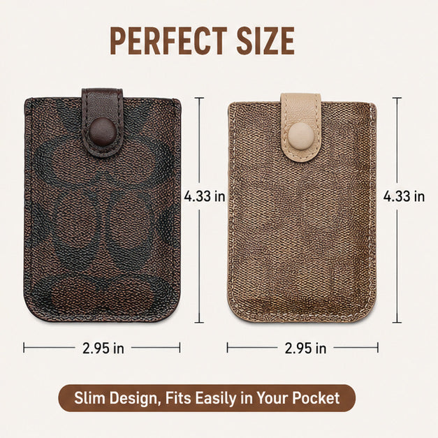 2pcs Vintage Pull-Out Leather Card Wallet