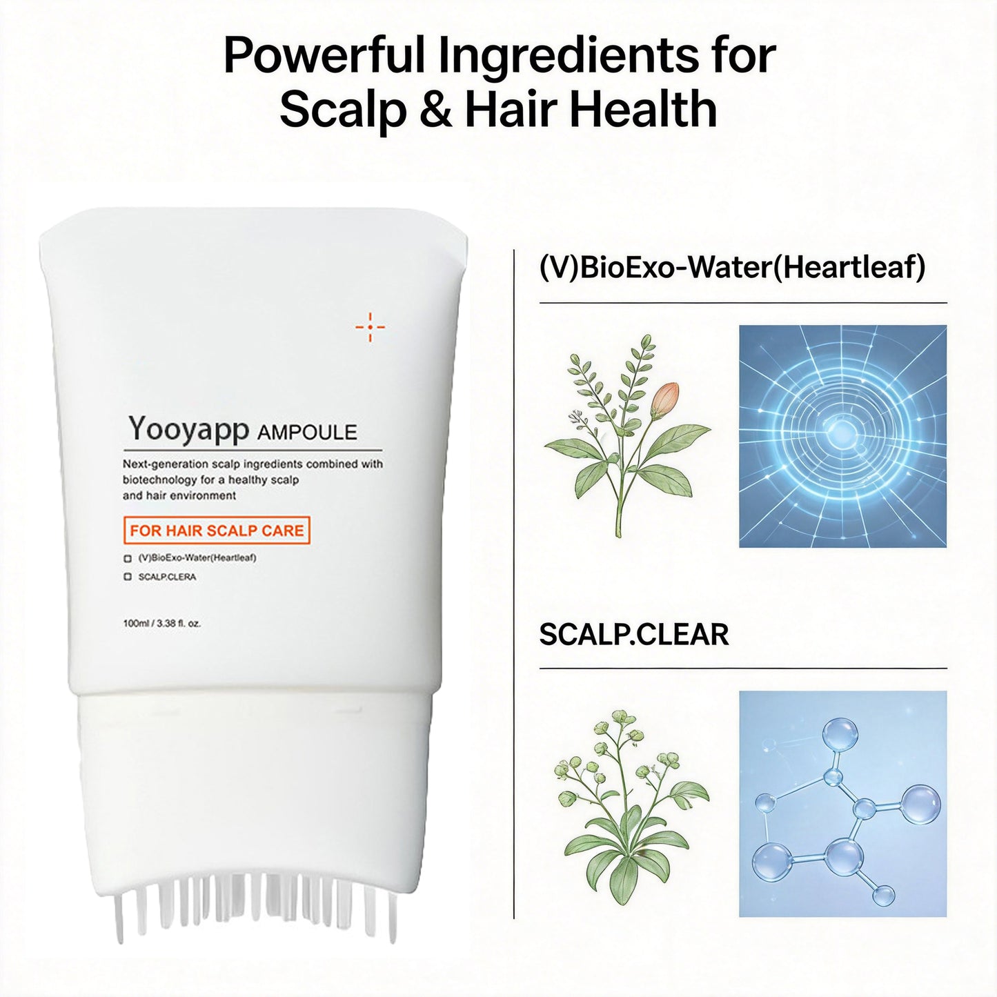 Hair Growth Serum, Built-in Applicator Brush