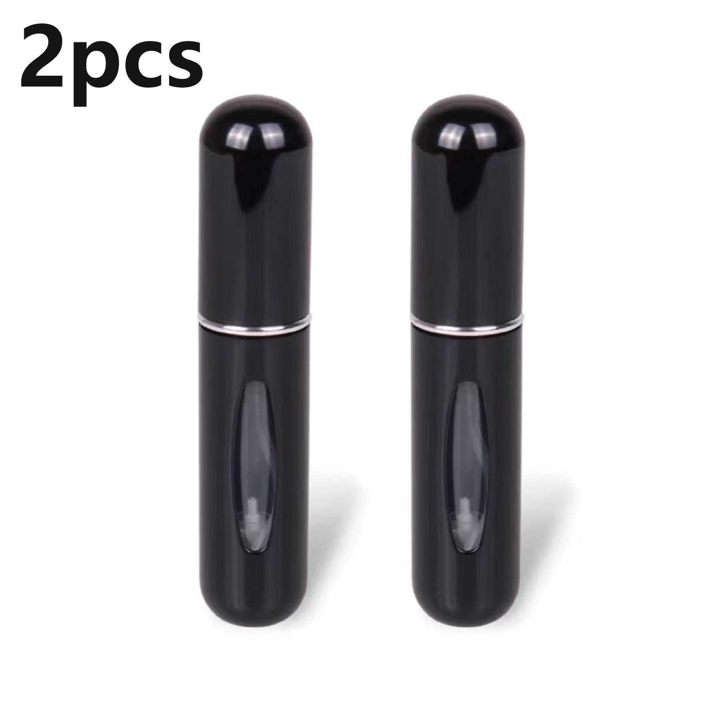 2Pcs Spray Bottle 5ml Perfume Atomizer Portable Liquid Container for Cosmetics Traveling Mini Aluminum Spray