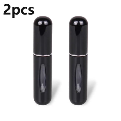 2Pcs Spray Bottle 5ml Perfume Atomizer Portable Liquid Container for Cosmetics Traveling Mini Aluminum Spray