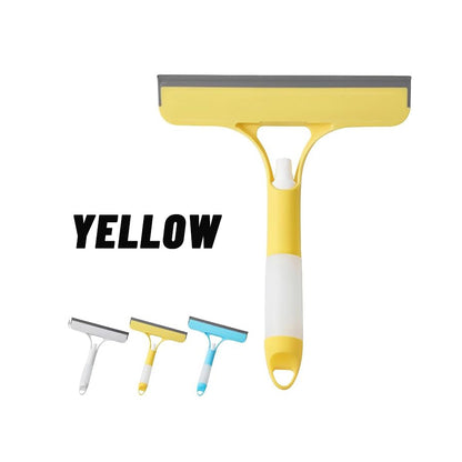 3 in 1 Window Cleaner Tool with Built-in Spray Bottle, Squeegee & Brush