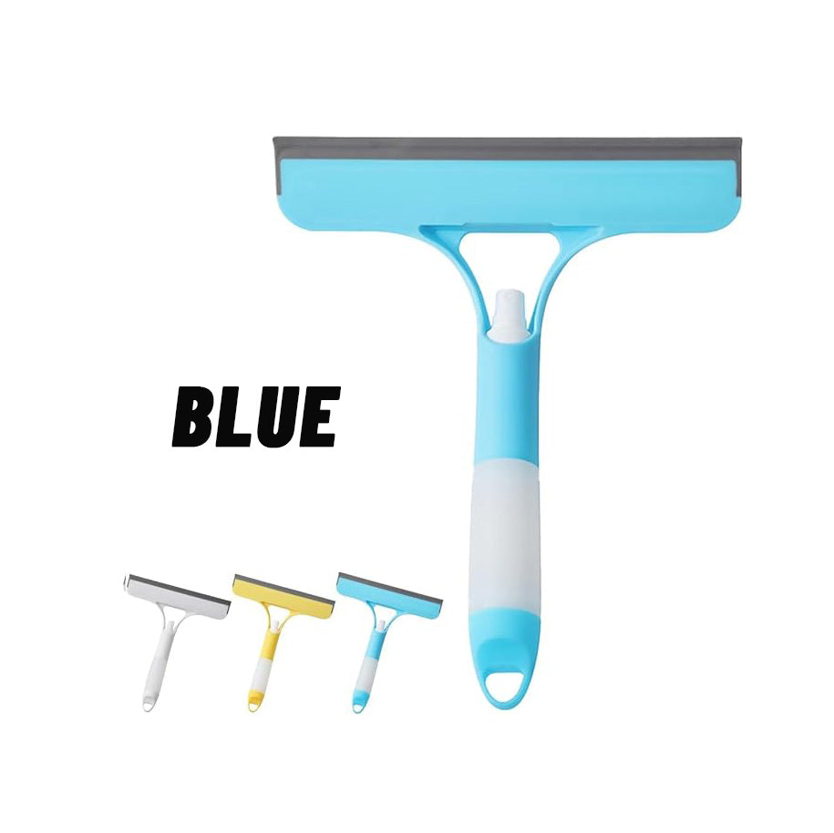 3 in 1 Window Cleaner Tool with Built-in Spray Bottle, Squeegee & Brush