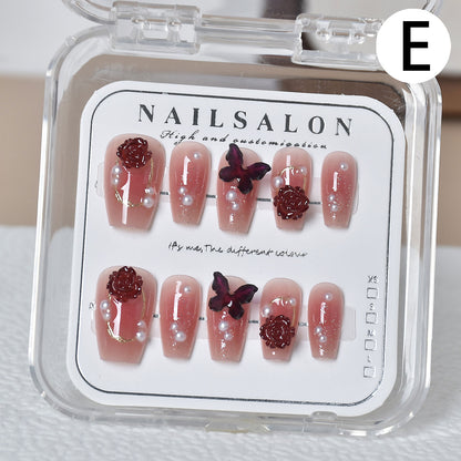 Press on Nails - Reusable False Nails for Women Girls Daily Wear Manicure