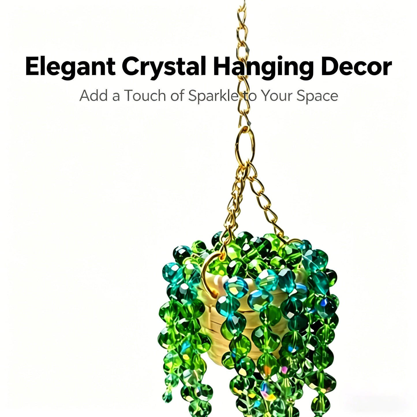 Sun-Kissed Beaded Succulent Car Charm
