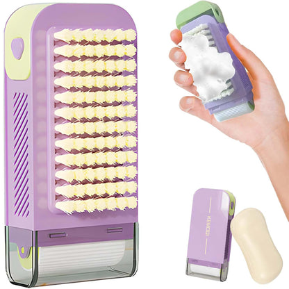 Multi-Functional 3-in-1 Foaming Soap Box with Roller & Scrub