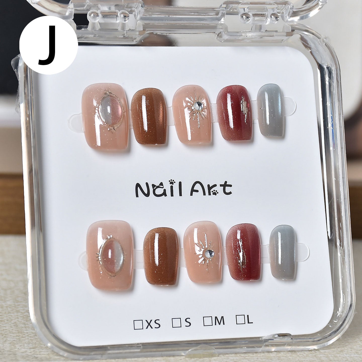 Press on Nails - Reusable False Nails for Women Girls Daily Wear Manicure