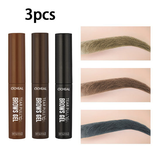 3-Color Peel-Off Brow Mascara Set