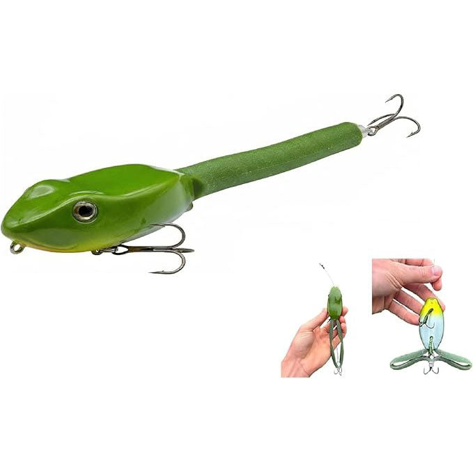 Premium Topwater Frog Fishing Lure - Pike in Freshwater & Saltwater