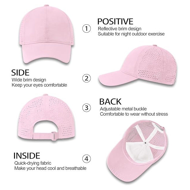 Cross Back Ponytail Hat for Women