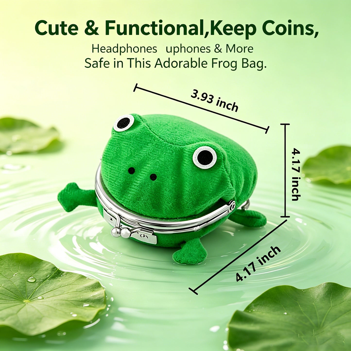 Anime Frog Coin Purse, Cute Pouch Wallet