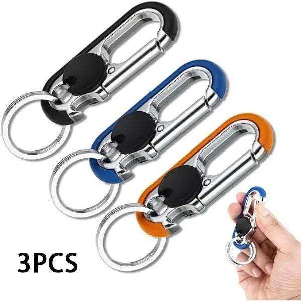 3PCS Bottle Opener Keychain for Men&Women - Multifunctional Stainless Steel Car Key Ring