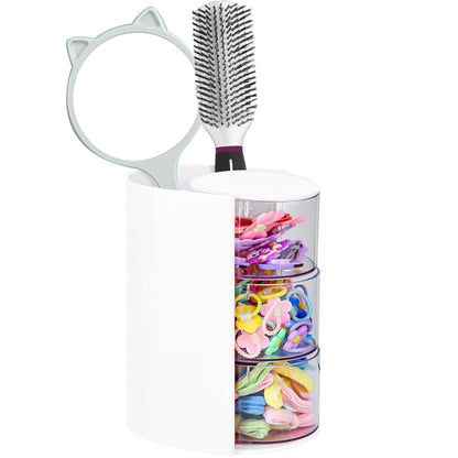 Hair Accessories Organizer with Hair Brush Holder
