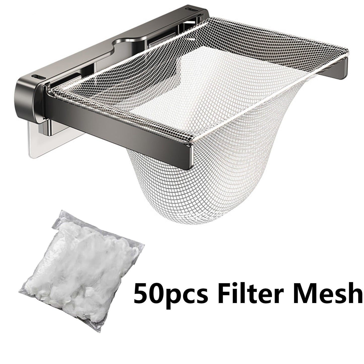 Foldable Sink Drain Strainer with Mesh Bags Fits All Sinks