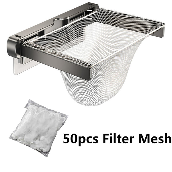 Foldable Sink Drain Strainer with Mesh Bags Fits All Sinks