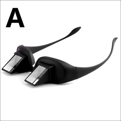 Horizontal Lazy Glasses for Lying Down – HD Prism Bed Reading & TV Watching Glasses