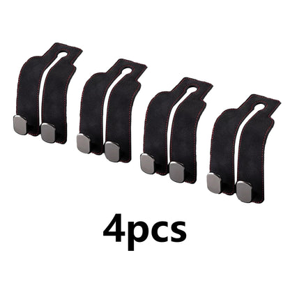 4 Pack Car Headrest Hooks for Purses and Bags