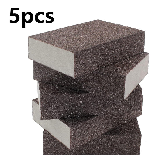 5PCS 80 Grit Coarse Sanding Block Washable & Reusable Sandpaper Sponge