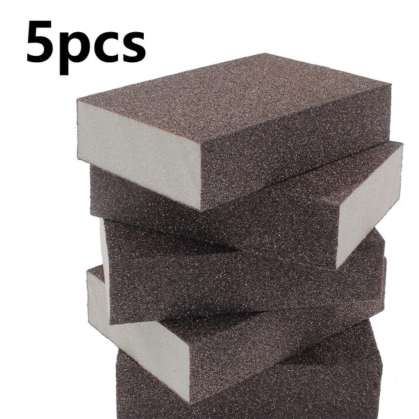 5PCS 80 Grit Coarse Sanding Block Washable & Reusable Sandpaper Sponge