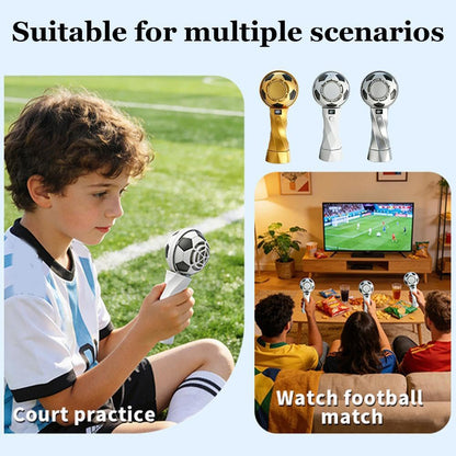 Mini USB Rechargeable Soccer Trophy Shaped Handheld Fan