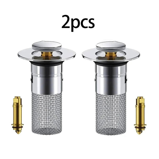 2pcs Universal Shape Sink Bounce Cores for Hand Washing with Water Leakage Plug Filter Screen