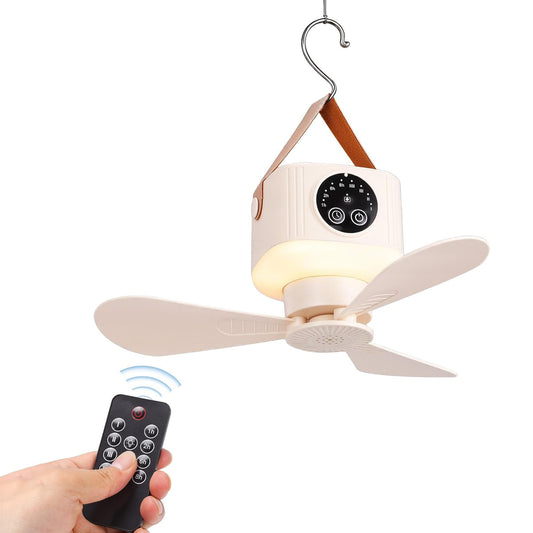 Rechargeable Mini Hanging Fan with Remote Control