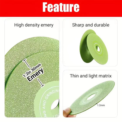 3-Piece Diamond Cutting Blades Set With 1.2" Ultra-Wide Multi-Pore Design