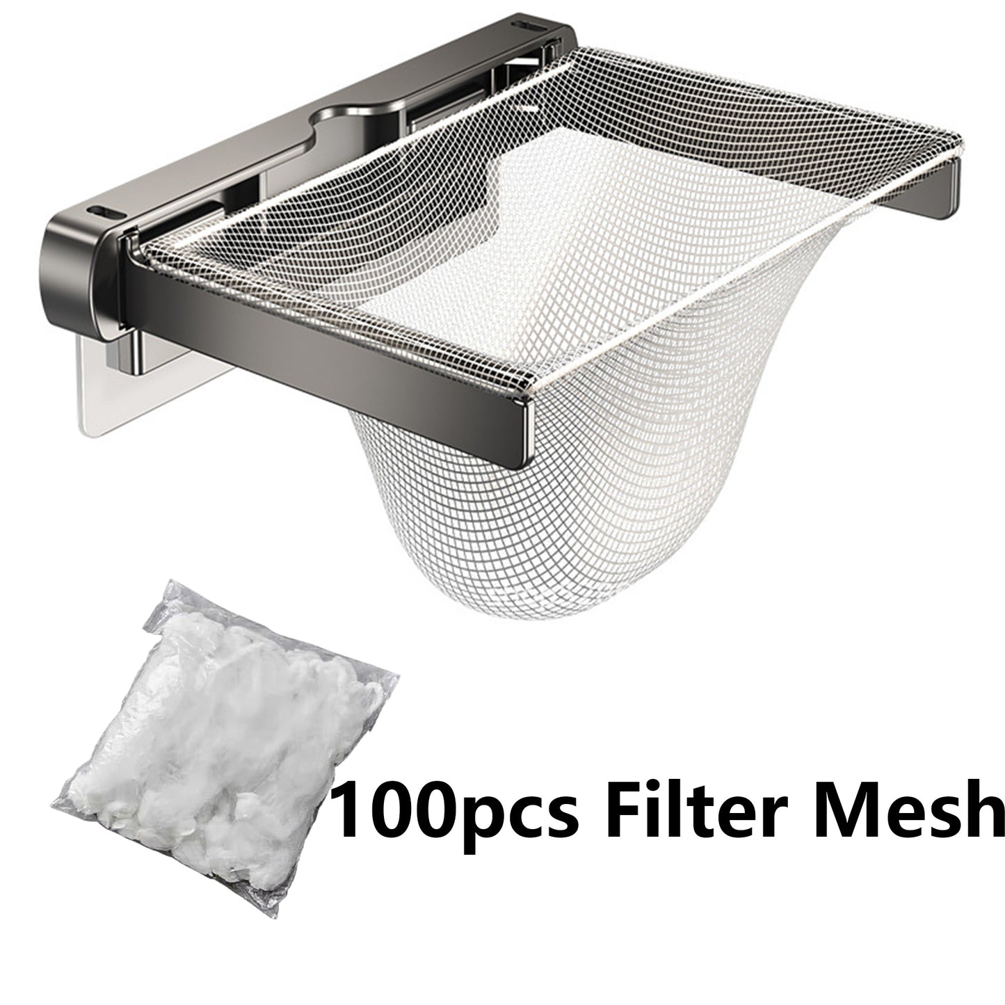 Foldable Sink Drain Strainer with Mesh Bags Fits All Sinks