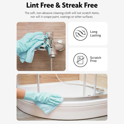 20 Sheets Microfiber Cleaning Cloth in A Box, 7.9 X 7.9in Cleaning Rags, Rags for cleanings House