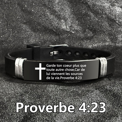 Bible Verse Inspirational Quote Cross Bracelets