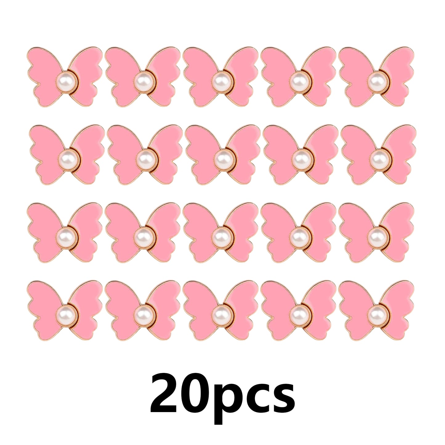 20Pcs Pant Waist Tightener, Detachable Butterfly Clips Jean Buttons