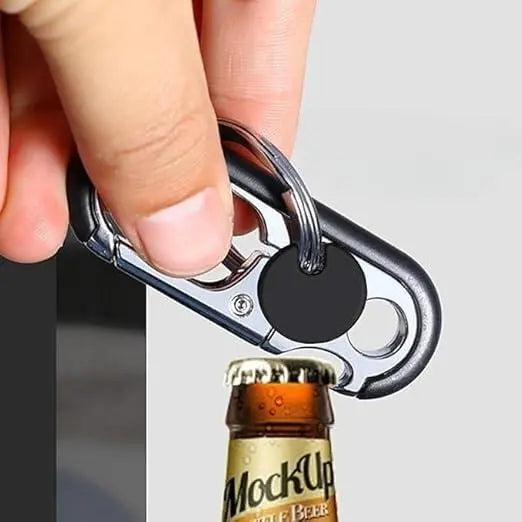 3PCS Bottle Opener Keychain for Men&Women - Multifunctional Stainless Steel Car Key Ring