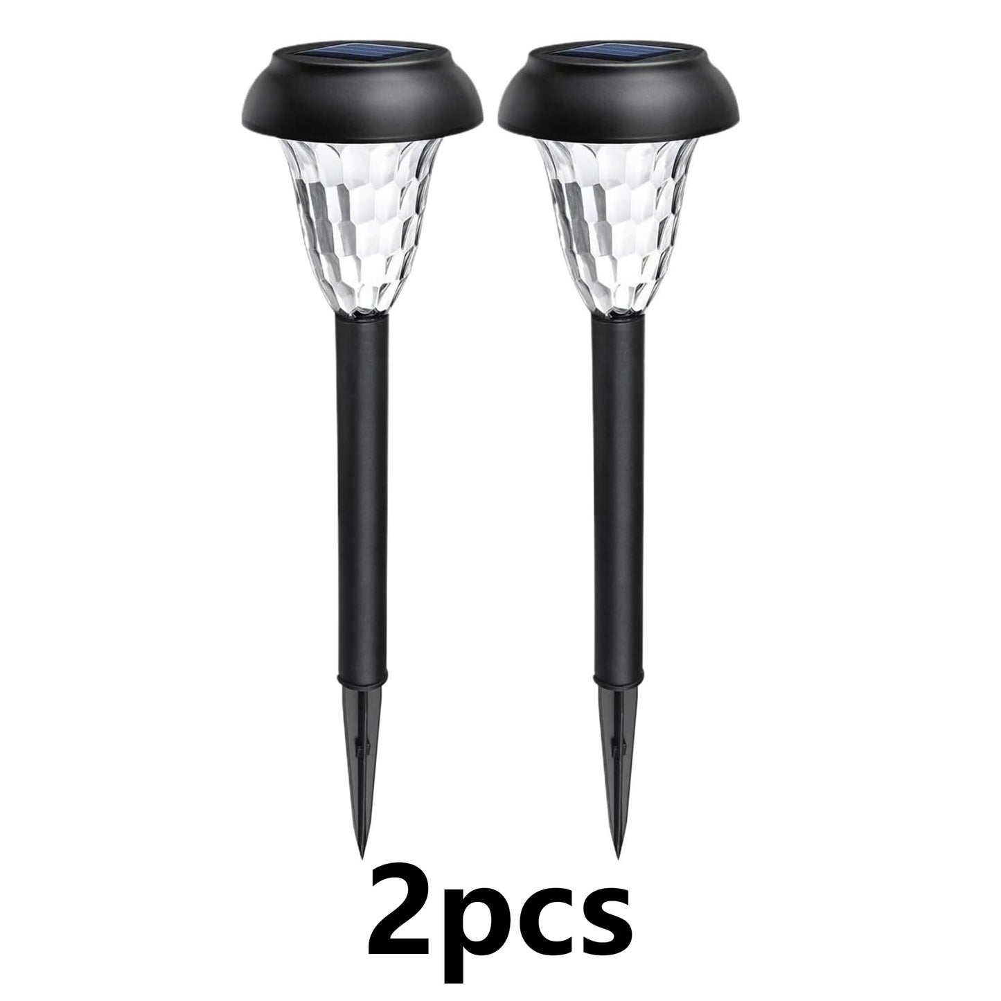2 Pack Solar Lights Outdoor with Great Pattern, Waterproof Auto On/Off
