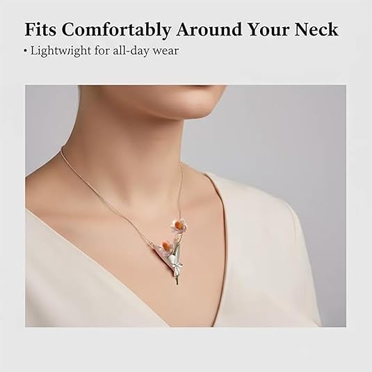 Wearable Flower Bouquet Pendant