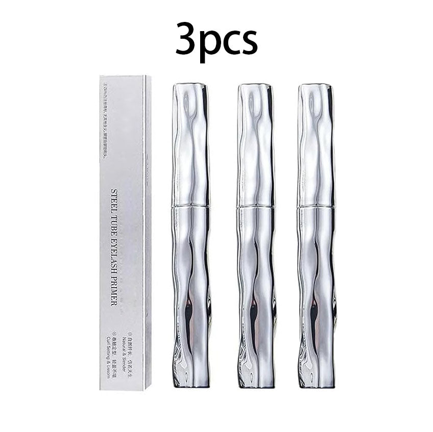 3pcs Waterproof Long Curling Steel Tube Eyelash Primer - Natural & Non-Smudged