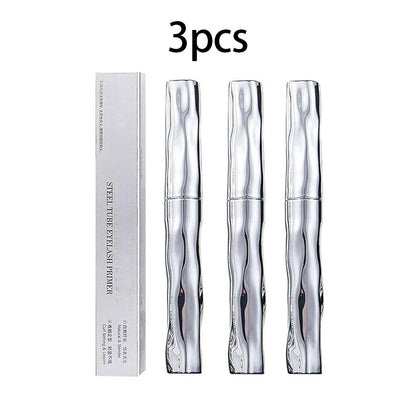 3pcs Waterproof Long Curling Steel Tube Eyelash Primer - Natural & Non-Smudged