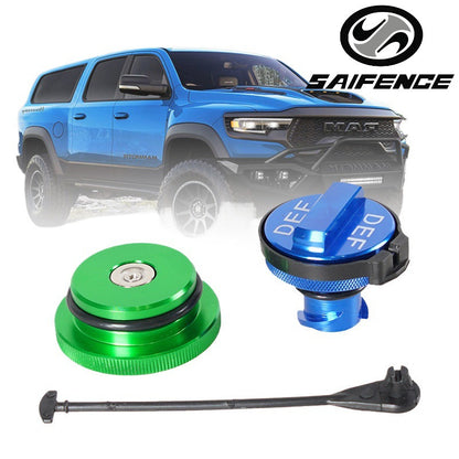 Magnetic Diesel Fuel Cap & DEF Cap for RAM 1500 2500 3500 Trucks (2013-2019)