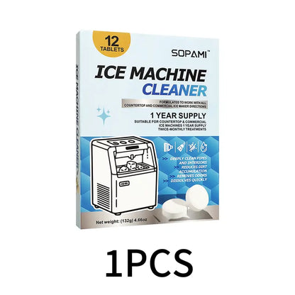 12-Count Ice Machine Cleaner Tablets, Safe & Effective to Remove Scale and Odors