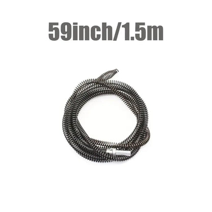 1 Count Drain Snake Unclogger, Drain Auger Cable with Drill Bit Connector