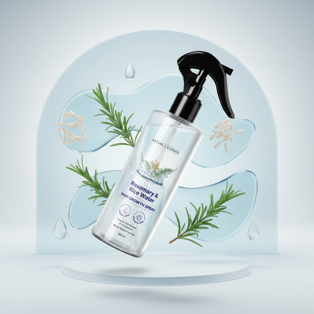 Scientific rosemary fragrance spray promotes hair growth and increases hair density.